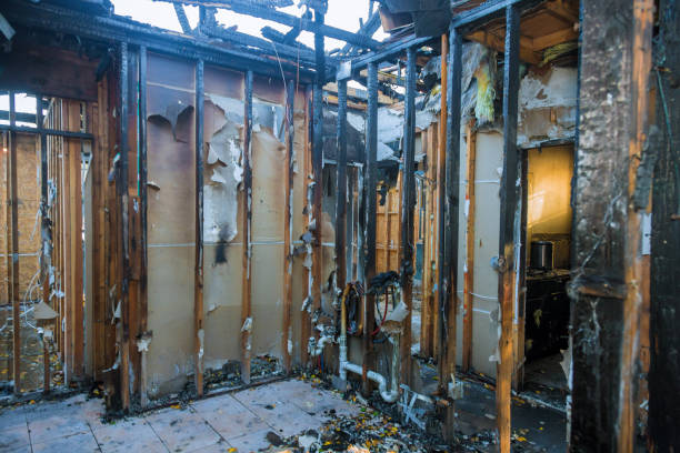 Professional Fire Damage Restoration technician working in Seminole, TX
